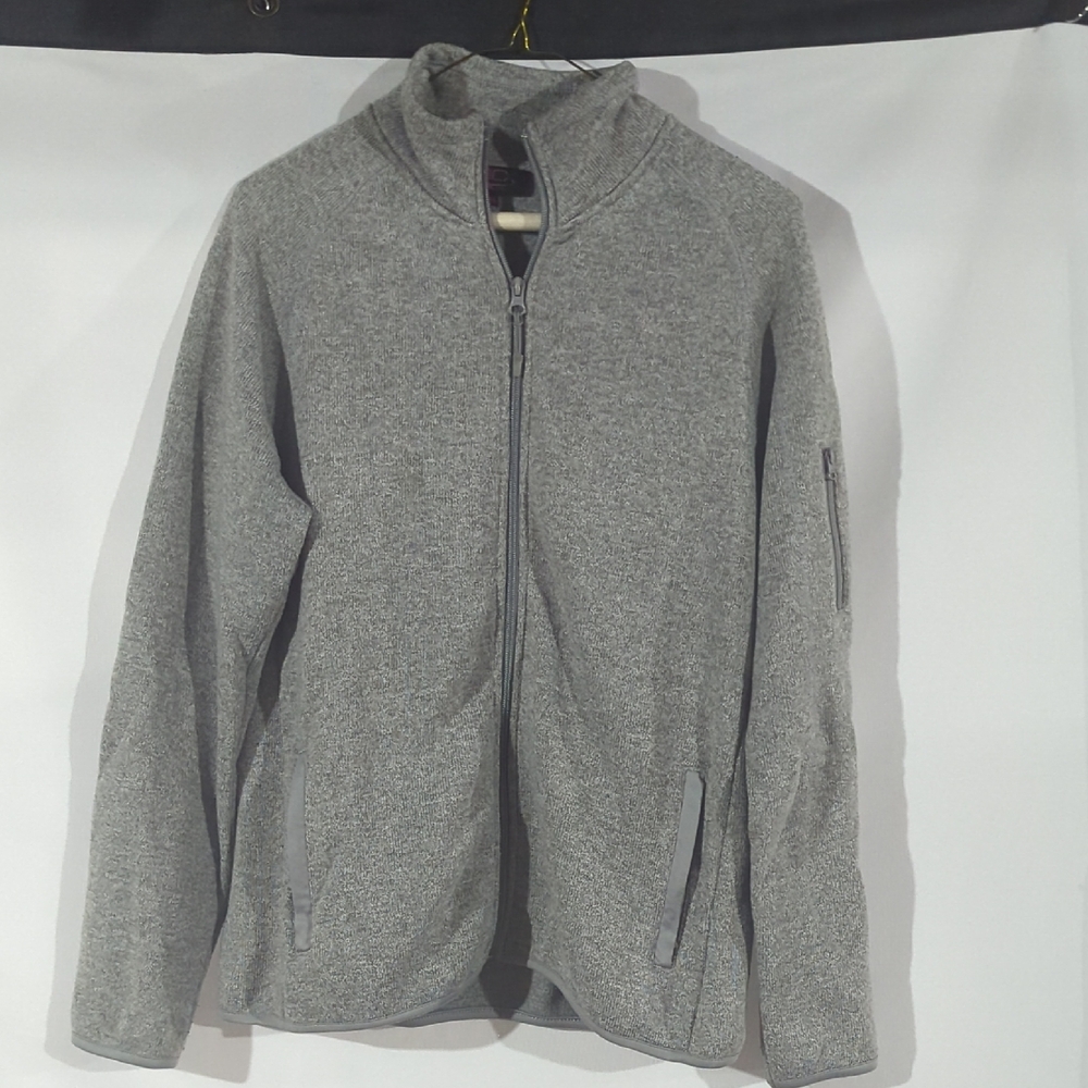 Women's Heather Gray Zip-Up Jacket